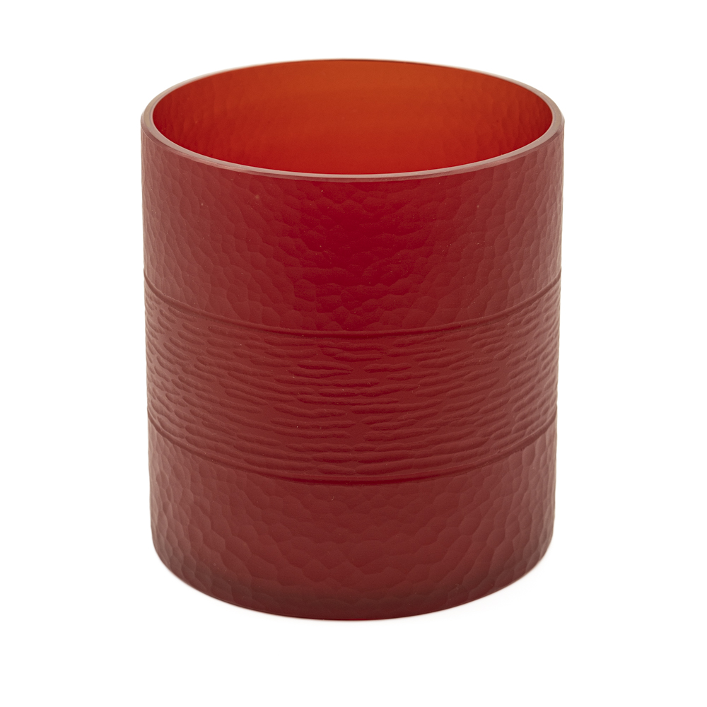 ruby red vase small