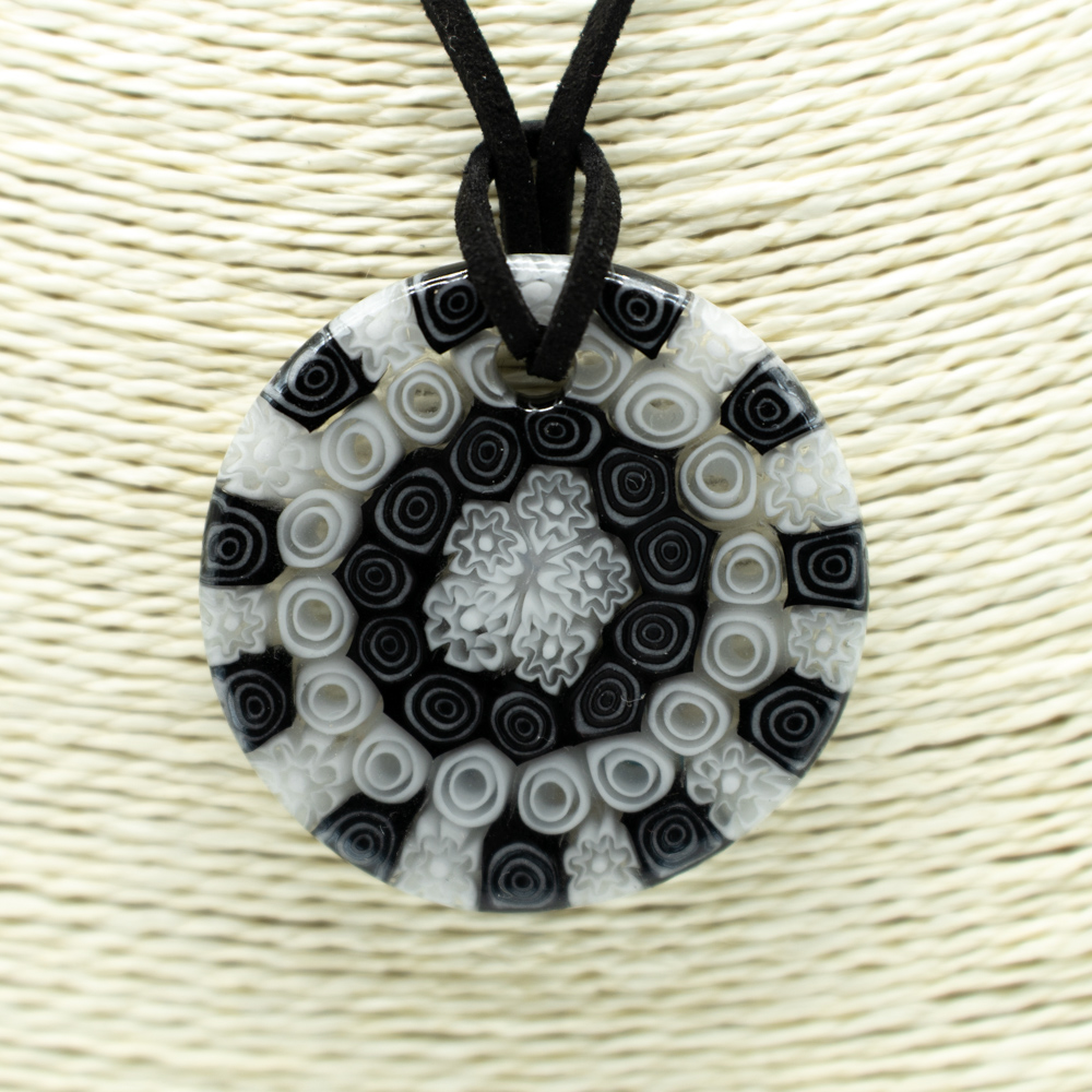 BLACK AND WHITE PENDANT